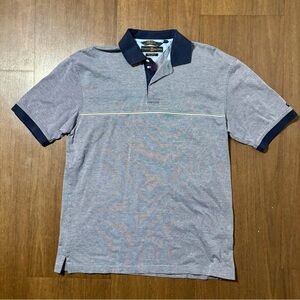 Tommy Hilfiger Gray and Navy Polo Shirt